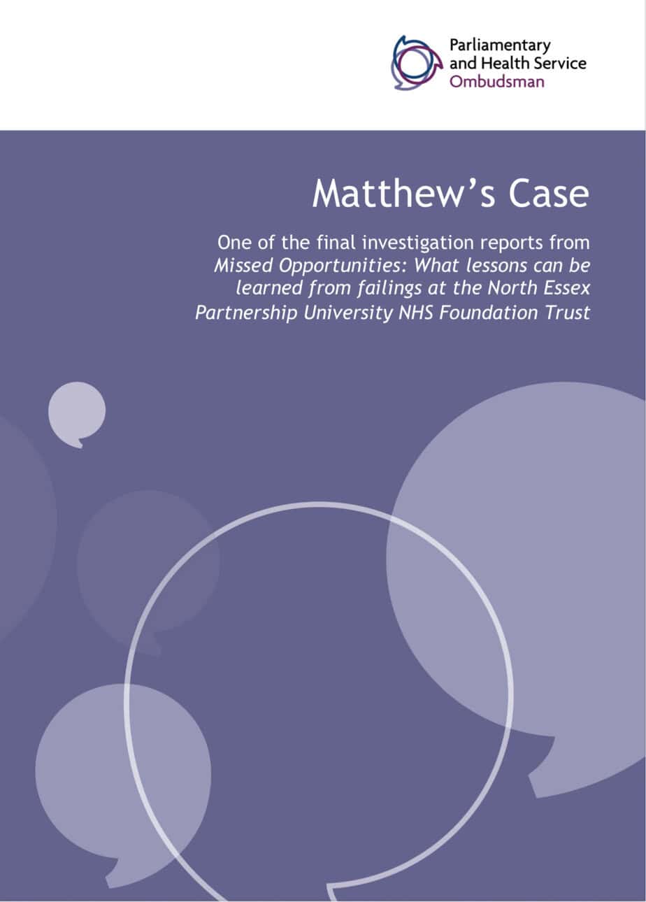 PHSO – Matthew’s Case (2019)