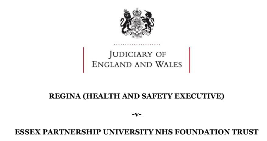 HSE Prosecution – Essex NHS Trust (2021)